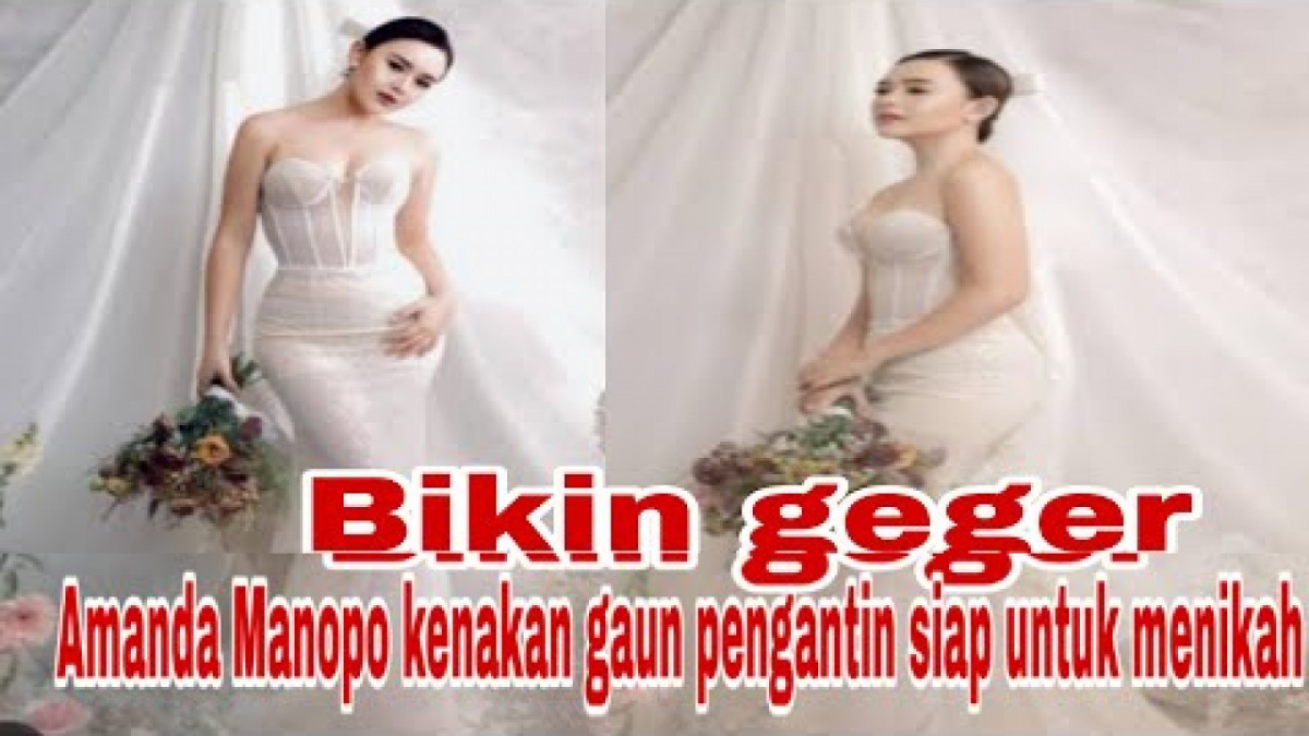 Benarkah Amanda mengenakan gaun pengantin dan siap menikah. [[YouTube/Shipper Aladin]]