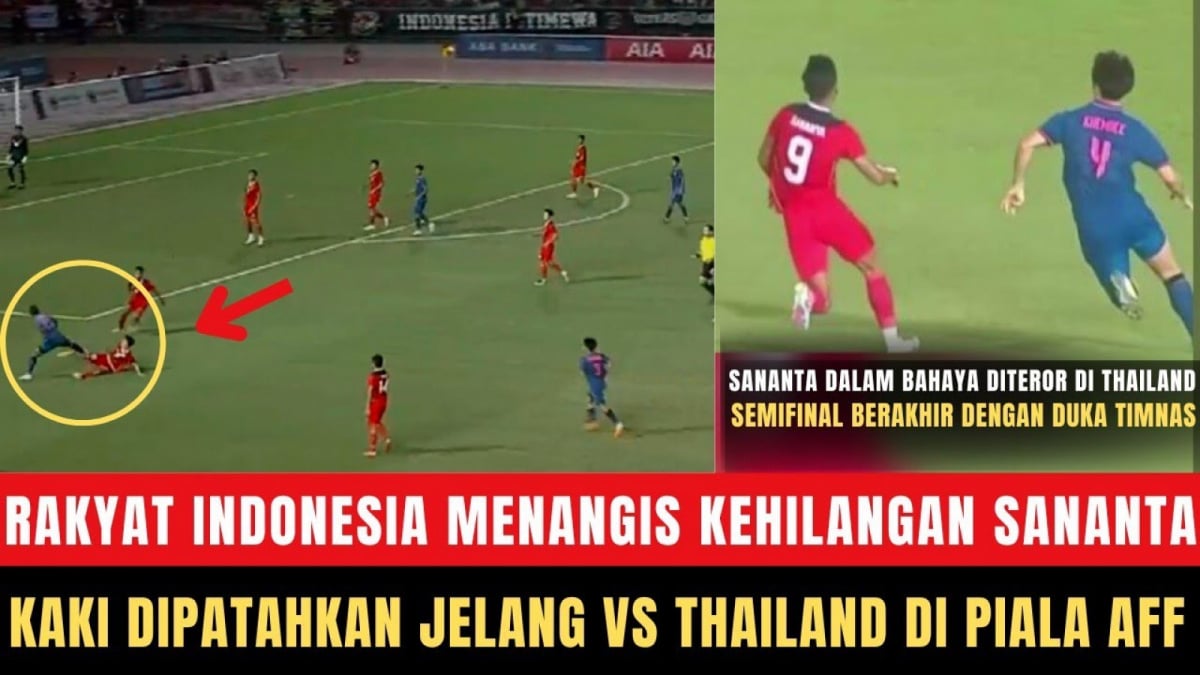 Benarkah Kaki Ramadhan Sananta patah jelang meawan Timnas Thailand di Piala AFF? [(YouTube/Liganya Dagelan)]