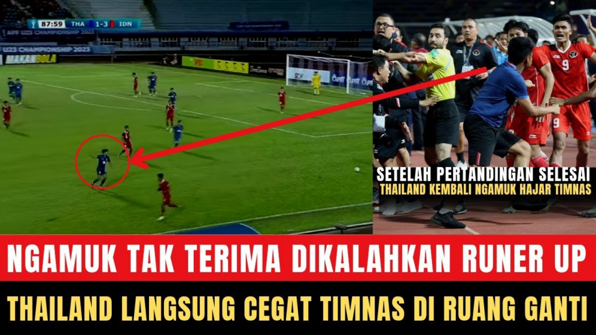 Tidak Terima Dibantai Timnas Indonesia, Benarkah Thailand Ngamuk di Ruang Ganti? [(YouTube/Liganya Dagelan)]
