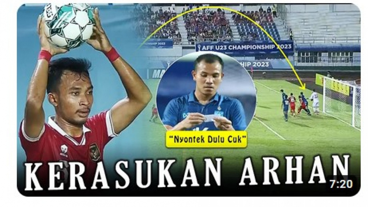 Video salah (X) tentang adanya kerasukan pemain Timnas Indonesia [[screenshot YouTube].]