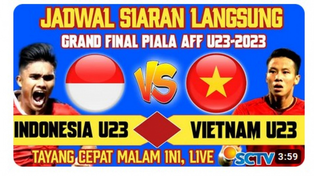 Video salah (X) tentang final AFF U-23 2023 digelar lebih cepat [[screenshot YouTube].]