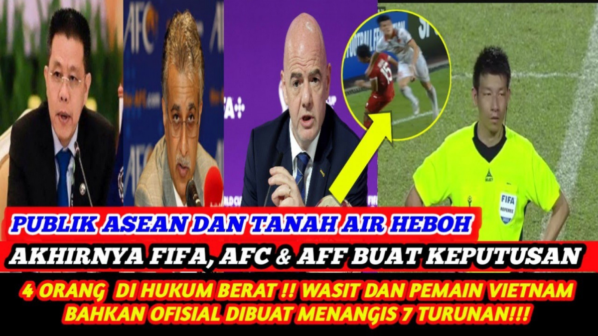 FIFA Putuskan Wasit dan Pemain Vietnam Dihukum Berat, Benarkah? [(YouTube/RM-sport)]