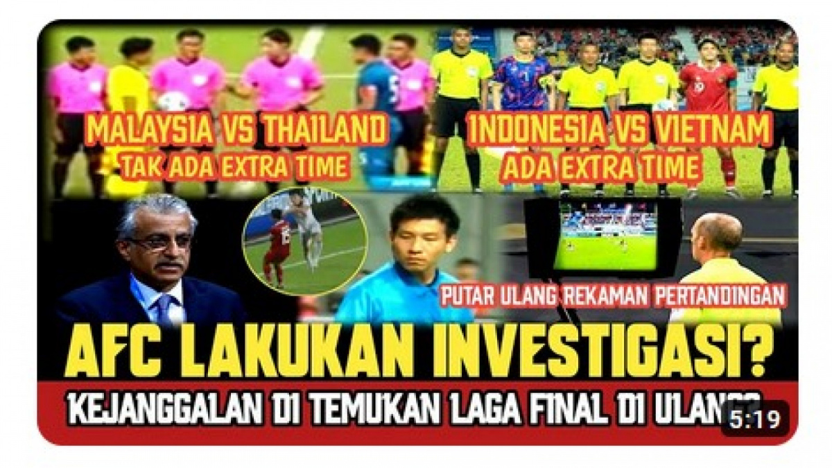 Video salah (X) tentang final AFF U-23 2023 akan diulang [[screenshot YouTube].]
