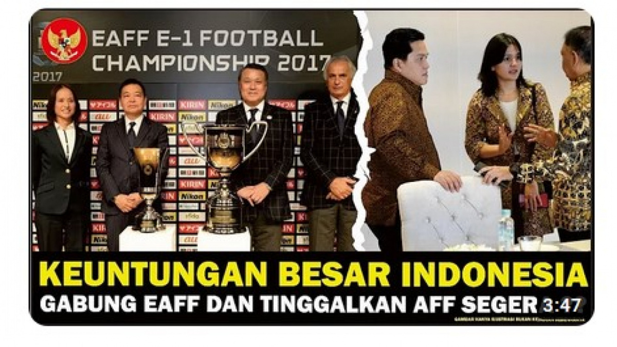 Video salah (X) soal AFF menangis karena Indonesia gabung EAFF [[screenshot YouTube].]