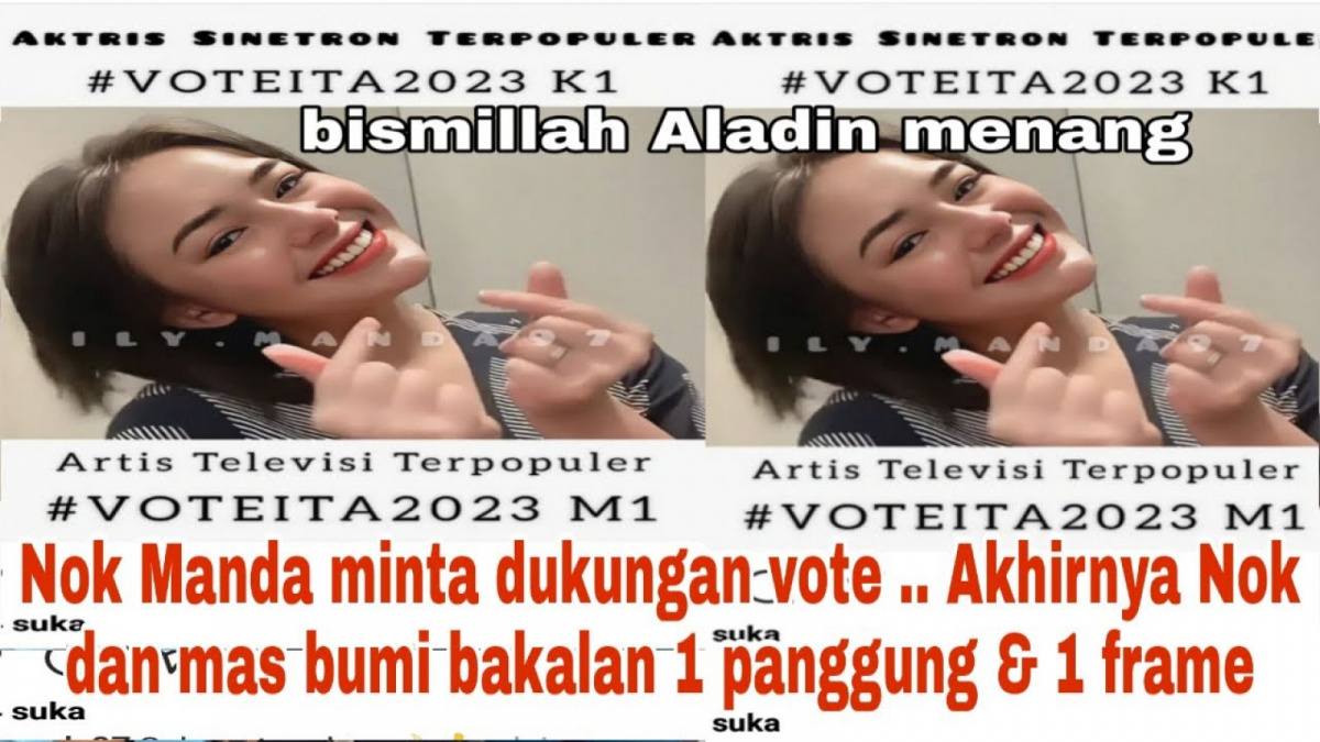 Benarkah Amanda minta vote agar menang dan 1 panggung dengan Arya. [[YouTube/HR.OFFICIAL]]