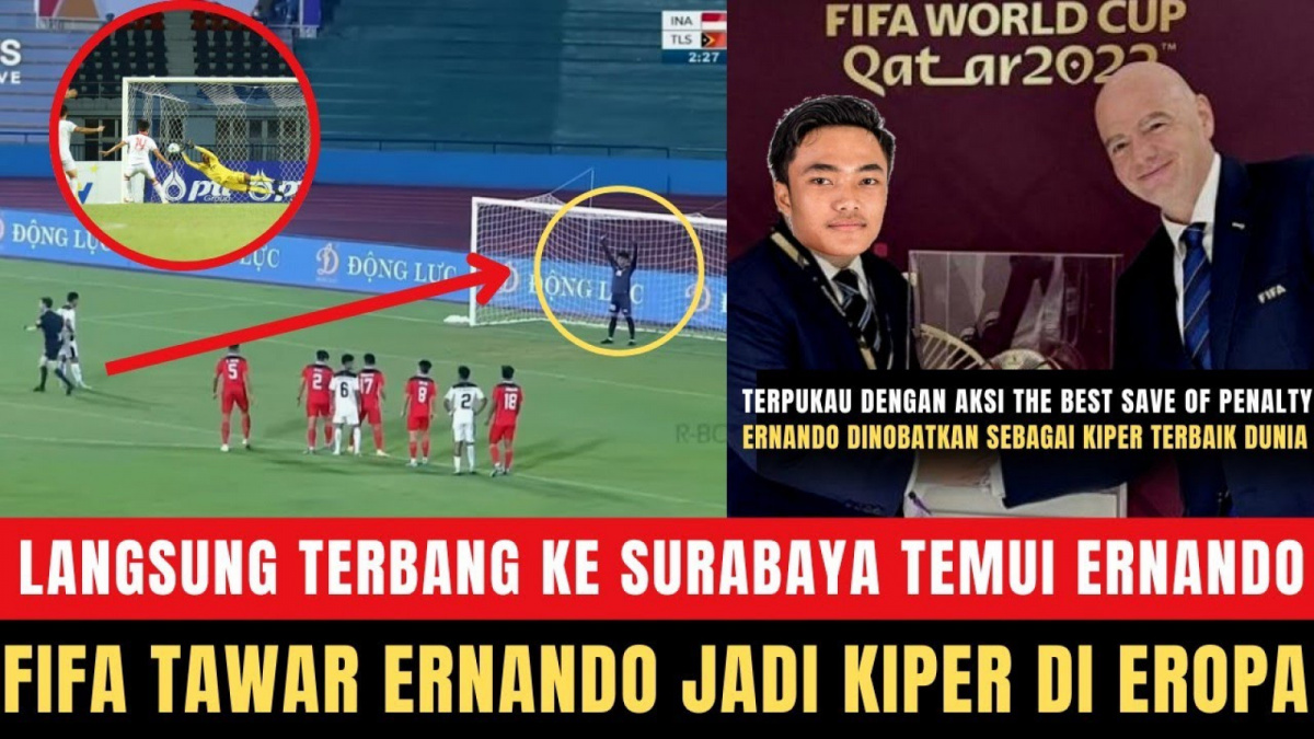 FIFA Dibuat Tergila-gila, Ernando Ari Sutaryadi Dinobatkan Jadi Kiper Terbaik Dunia, Benarkah? [(YouTube/Liganya Dagelan)]