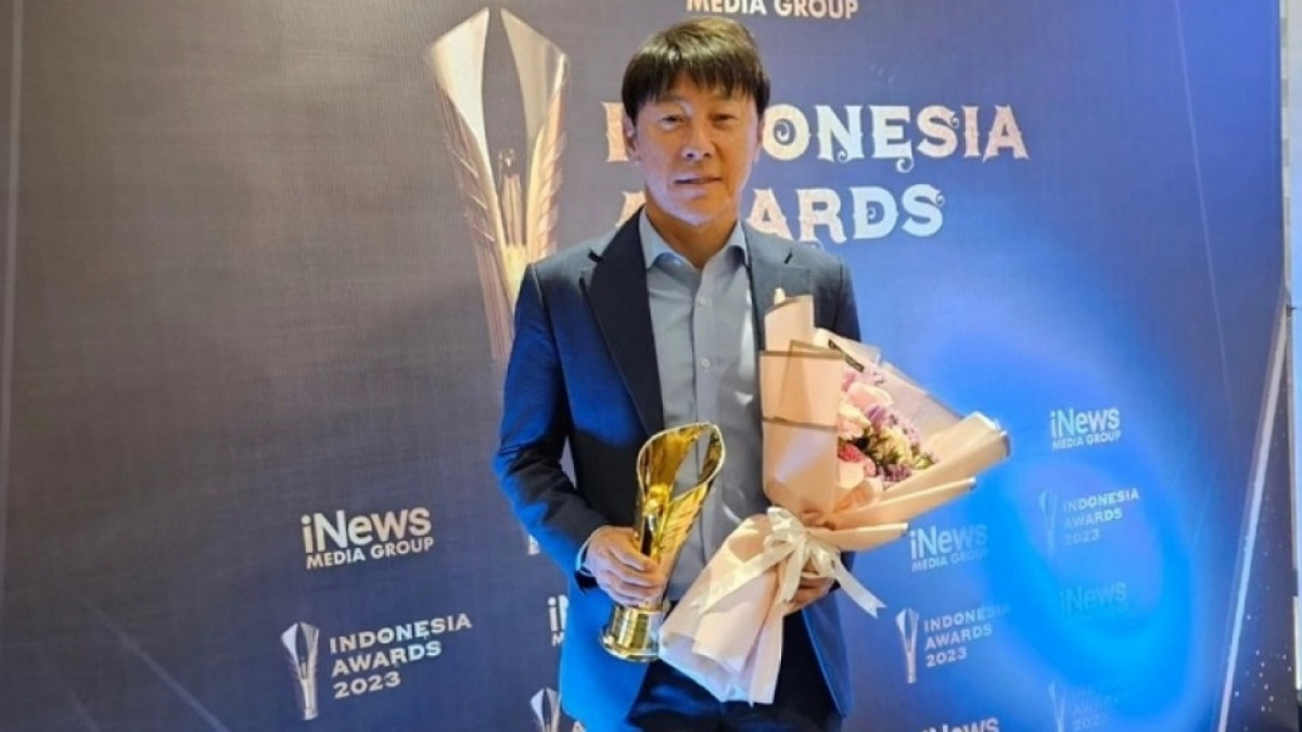 Pelatih timnas Indonesia, Shin Tae-yong dapat penghargaan pelatih terfavorit [(Instagram/shintaeyong7777)]