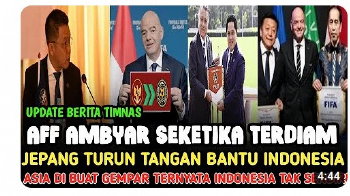 Video salah (X) tentang Indonesia dibantu Jepang keluar AFF [[screenshot YouTube].]