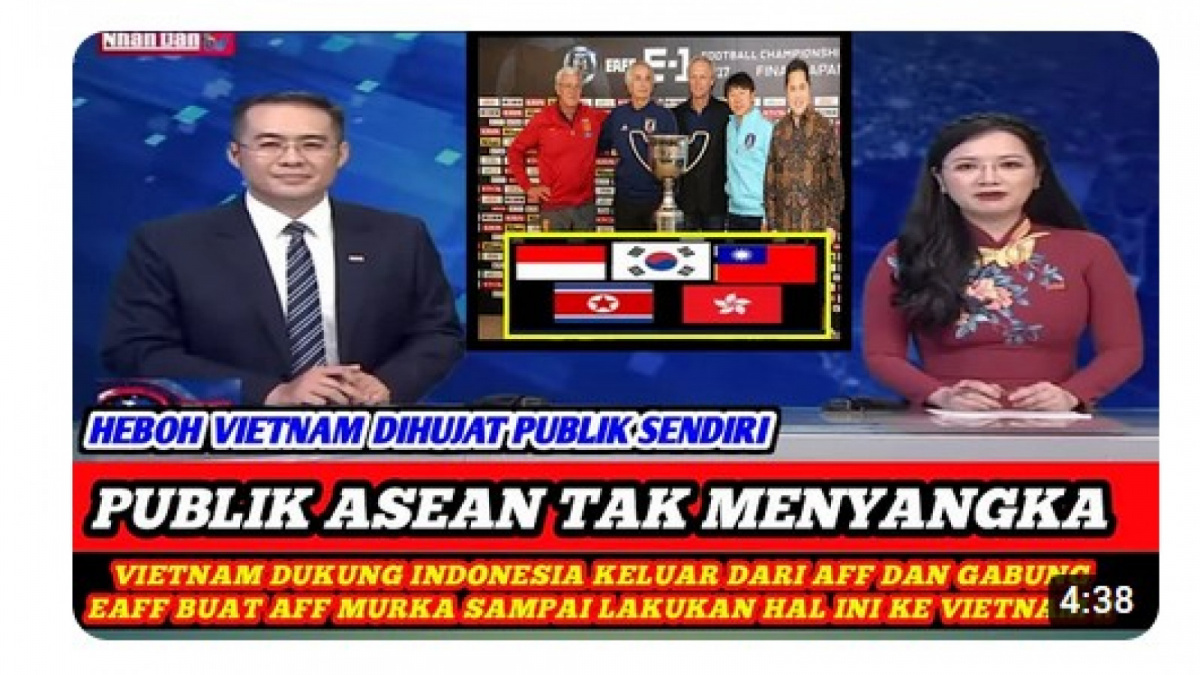 Video salah (X) tentang Vietnam dukung Indonesia kelaur dari AFF [[screenshot YouTube].]