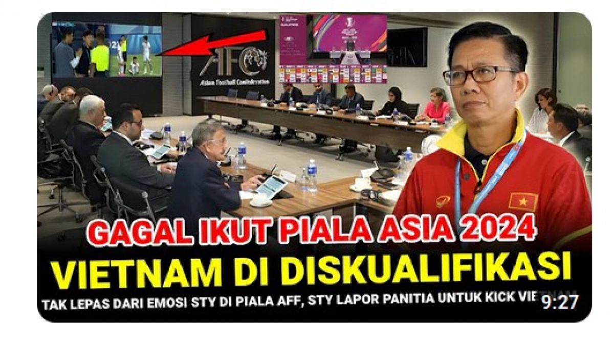 Video salah (X) tentang Coach Shin Tae-yong lapor kepada AFC agar Vietnam ditendang [[screenshot YouTube].]