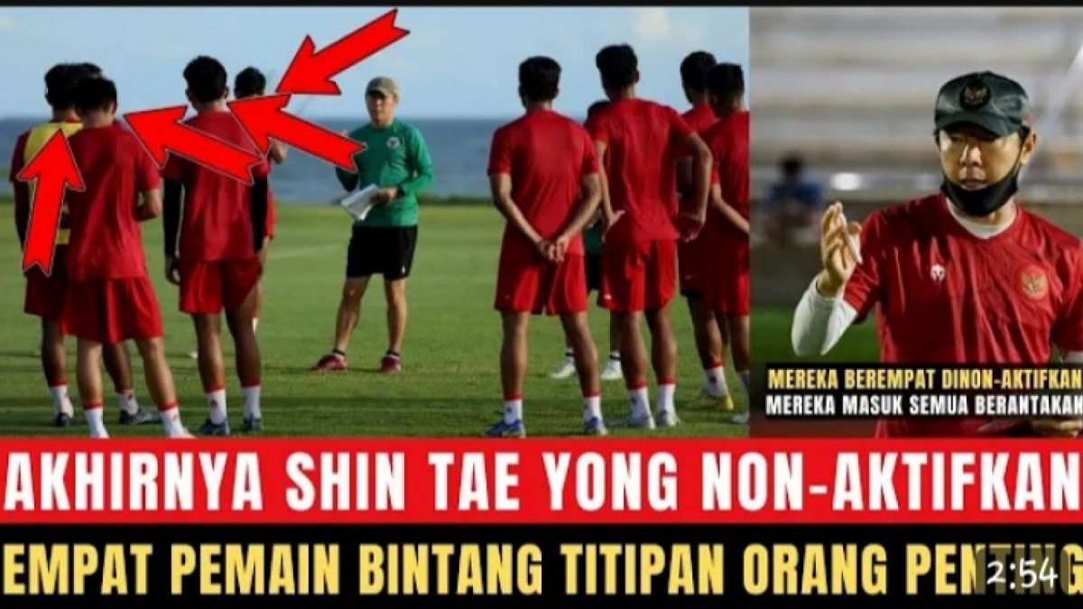 Benarkah Shin Tae-Yong Depak Empat Pemain Bintang Timnas di Squad Inti Piala Asia U-23? [YouTube/Liganya Dagelan]