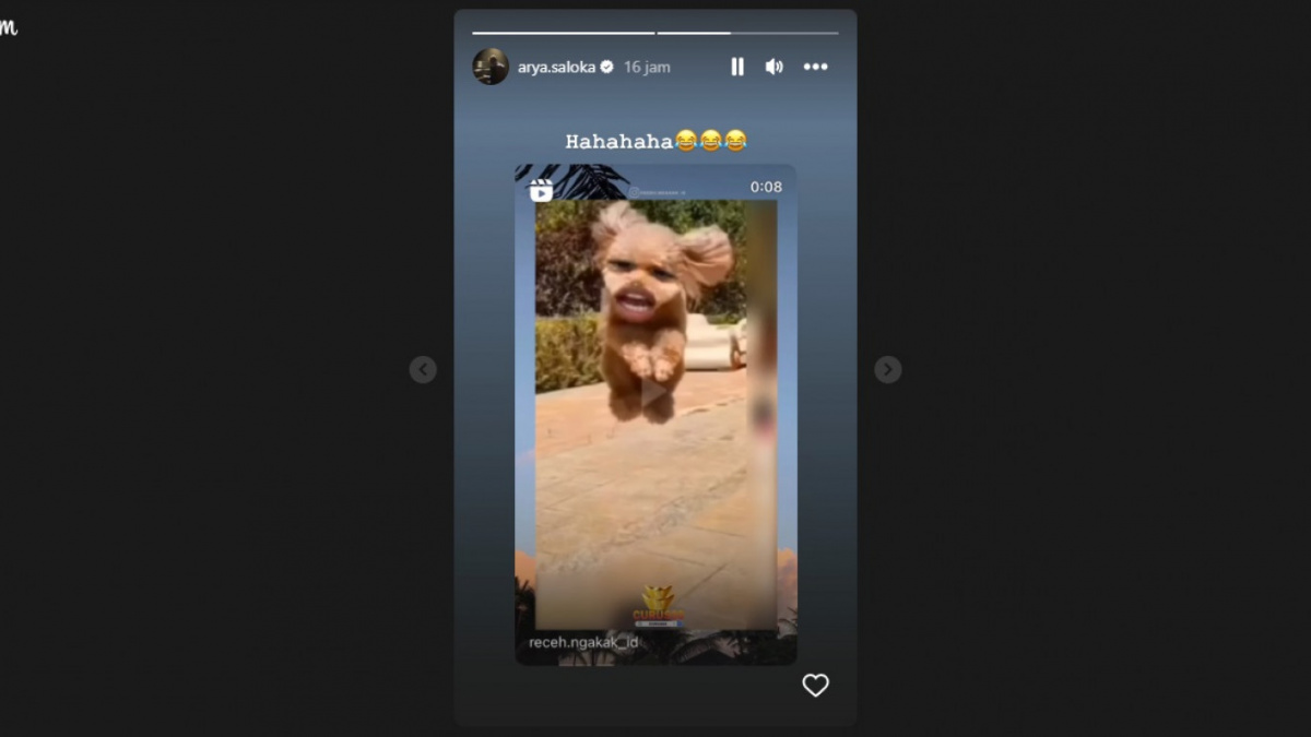 Postingan Arya Saloka [(Instagram Stories)]