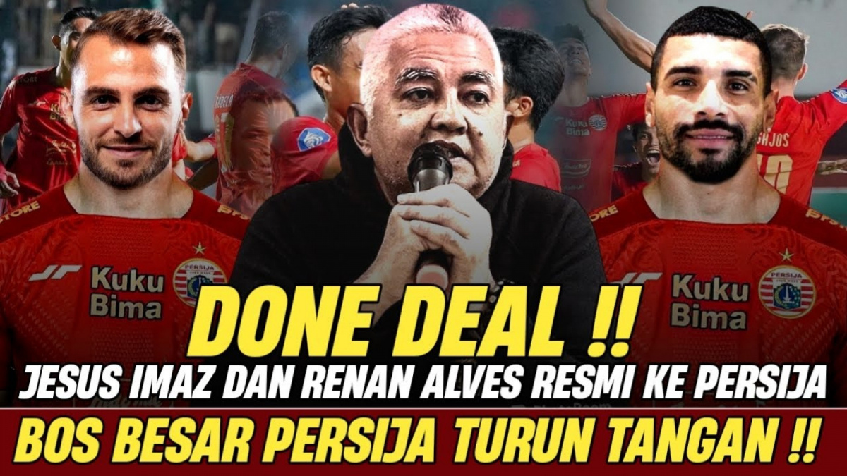 Benarkah Persija resmi rekrut Renan Alves dan Jesus Imaz. [[YouTube/PERSIJA CHANNEL]]