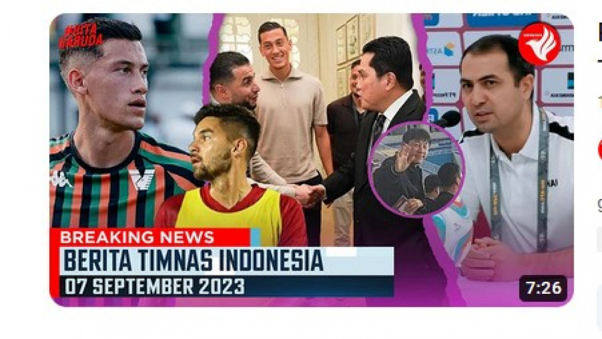 Video salah (X) yang menyatakan Jay Idzes sudah bergabung dengan Timnas Indonesia dan segera turun bawa Merah Putih [[screenshot YouTube].]