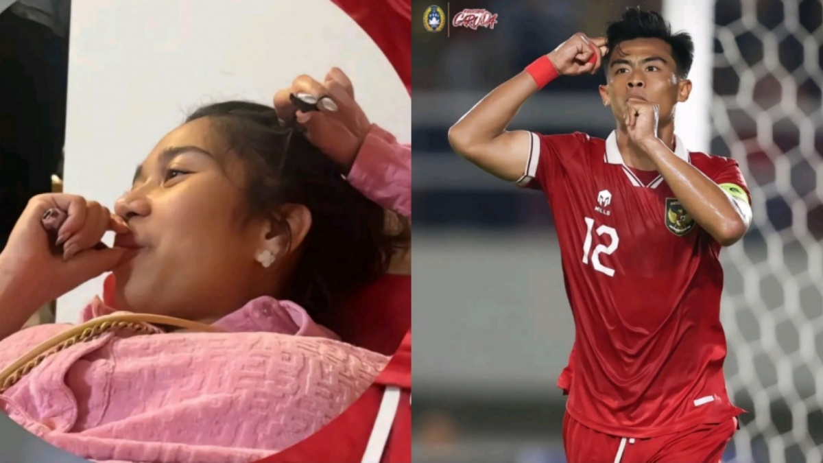 Selebrasi Gol Pratama Arhan Tunjukkan Lagi Bucin Pada Azizah Salsha (TikTok)