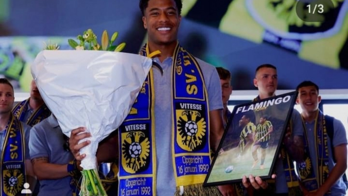 Ray Flamingo, berdarah Belanda-Suriname-Indonesia yang main di Liga Italia [[screenshot Instagram].]