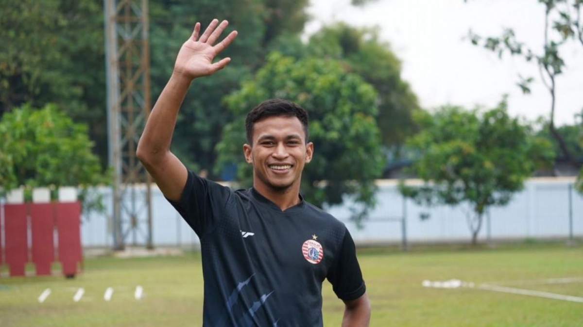 Osvaldo Haay saat latihan bersama Persija Jakarta di lapangan PS AU, Halim Perdanakusuma, Rabu (2/9/2020) [[dok. Persija]]