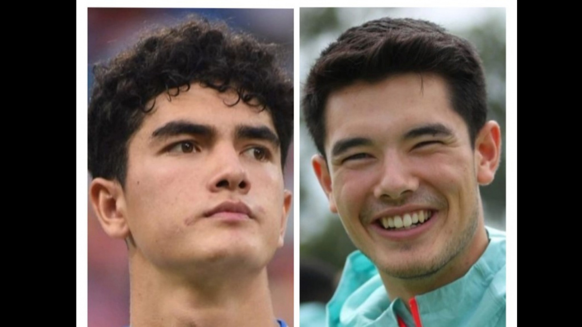 Elkan Baggott (kanan) dan Sherzod Esanov (kiri), benarkah mirip? [[kolase foto Instagram/Metro Suara.com/SamarKarma].]