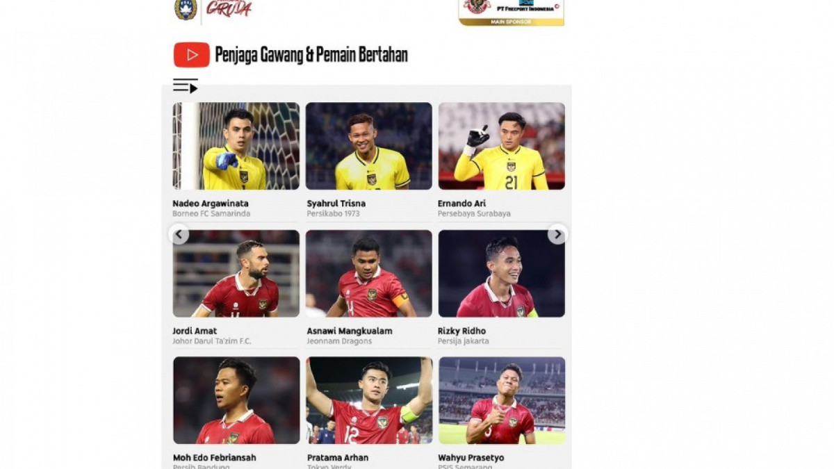 Daftar 25 pemain Timnas Indonesia ikut di Kuallifikasi Piala Dunia 2026 melawan Brunei Darussalam [(Instagram)]
