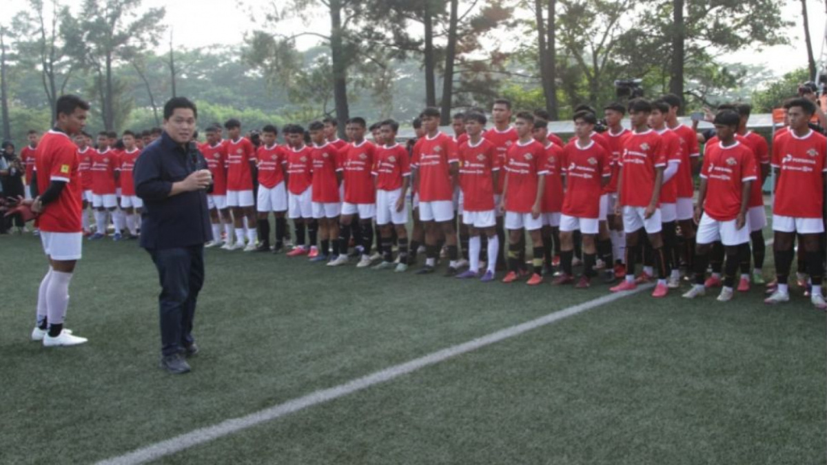 Ketua Umum PSSI, Erick Thohir saat seleksi Timnas Indonesia U-17 [(pssi.org)]