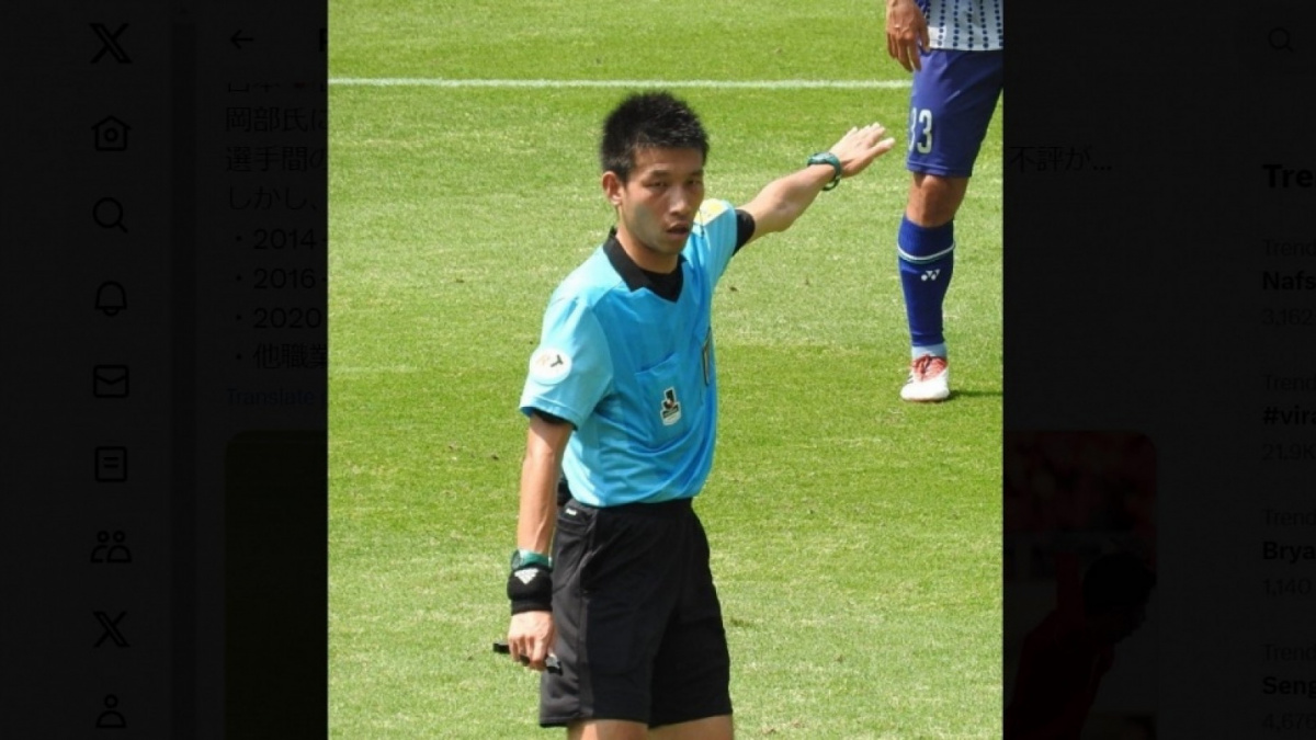 Hiroki Kasahara dalam Kejuaraan Piala AFF U-23 2023 [(Dok: Twitter/SoccerRefereeJP)]