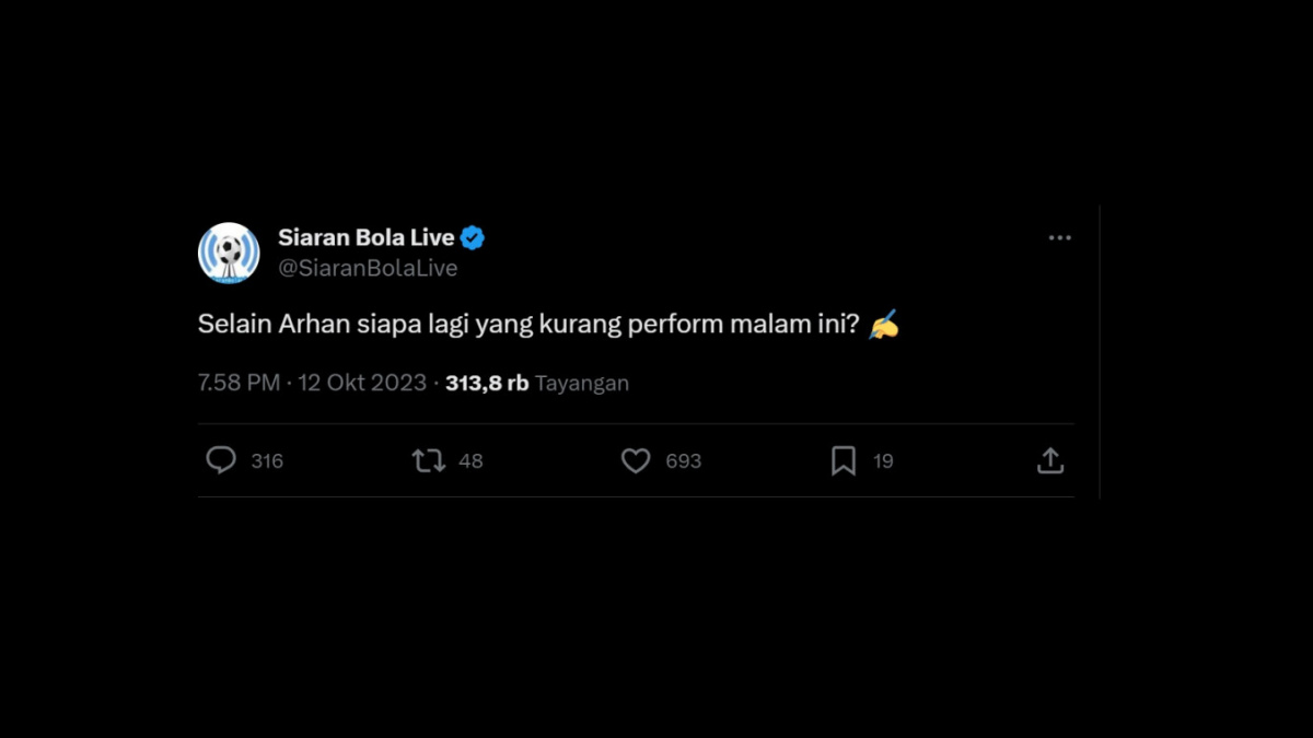 Cuitan warganet tentang performa pemain Timnas Indonesia. [[screenshot]]