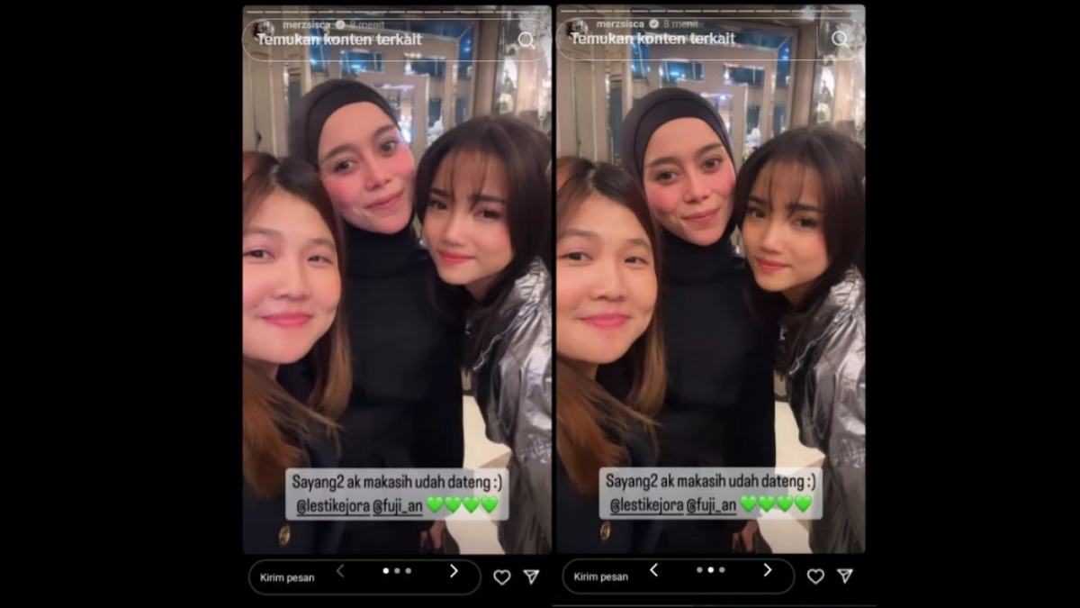 Potret Fuji dengan Lesti. [[TikTok/tyadotcom]]