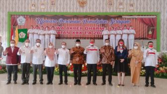 Siapkan Perawat yang Profesional, Akper Dharma Wacana Metro Gelar Capping Day