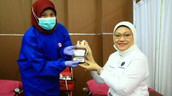 DWP Kemnaker Gelar Donor Darah dan Bazar