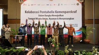 Menparekraf Inisiasi Deklarasi Bersama Pengelola Taman Rekreasi Ciptakan Destinasi Aman