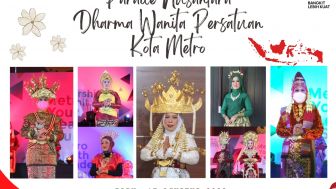 Meriahkan HUT RI Ke-77, DWP Metro Gelar Parade Nusantara