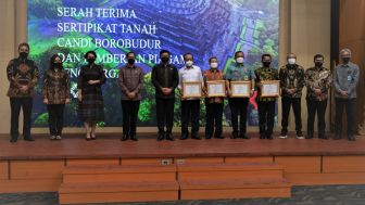 Sah, Kemendikbudristek Terima Secara Resmi Sertifikat Hak Pakai Tanah Candi Borobudur