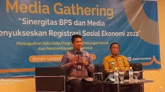 Jelang Pendataan Awal Regsosek, BPS Lampung Gelar Media Gathering