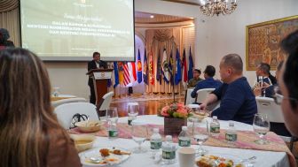 Bertemu Masyarakat Indonesia di New York, Airlangga Hartato Diskusikan Berbagai Isu