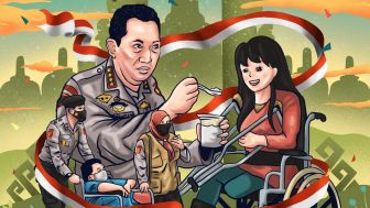 Wakili Polda Lampung, Tim Metro Mural Berkompetisi di Police Art Festival 2022