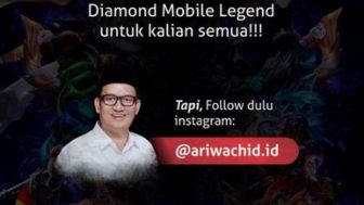 Kader Gerindra Bagikan Diamond Mobile Legend untuk Cari Followers IG, Publik: Yang Follow Bocil Semua