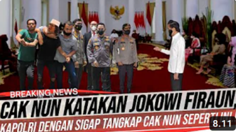 CEK FAKTA: Kapolri Tangkap Cak Nun Buntut Hina Jokowi Seperti Firaun, Benarkah?