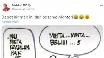 Mahfud MD Dihujat Usai Ketawa Lihat Meme Minta Keadilan: Seharusnya Anda Menko Polhukam Merasa Malu!