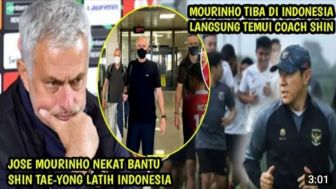 CEK FAKTA: Jose Mourinho Duet dengan Shin Tae yong Latih Timnas Indonesia