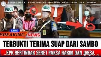 CEK FAKTA: KPK Tangkap Jaksa dan Hakim Gegara Disuap Ferdy Sambo demi Bebas Hukuman Mati, Benarkah?