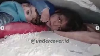 Bikin Terenyuh, Bocah 7 Tahun Tetap Lindungi Kepala Adik Saat 17 Jam Terjebak Reruntuhan Gempa Turki-Suriah