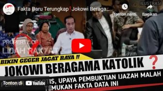 CEK FAKTA: Terkuak! Jokowi Ternyata Umat Katolik dan Punya Nama Baptis Hirmanus, Benarkah?