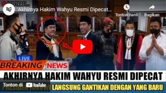 CEK FAKTA: Baru Vonis Mati Ferdy Sambo, Hakim Wahyu Iman Santoso Malah Dipecat Jokowi, Benarkah?