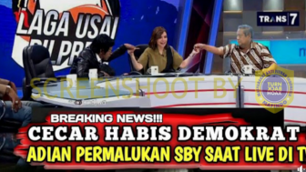 CEK FAKTA: Adian Napitupulu PDIP Sukses Bikin Malu SBY di Siaran Langsung Televisi