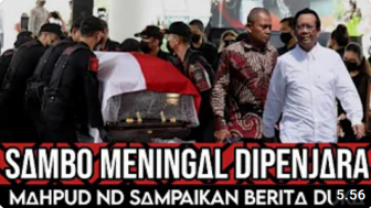 CEK FAKTA: Benarkah Ferdy Sambo Tewas di Penjara, Mahfud MD Sampaikan Berita Duka?