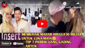 CEK FAKTA: Fantastis! Gading Marten Resmi Nikahi Luna Maya dengan Mahar Rp10 Miliar, Benarkah?