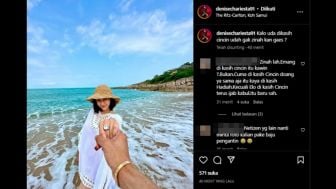 'Udah Gak Zinah Kan...', Denise Chariesta Pamer Cincin Berlian Mentereng, Sudah Nikah dengan JK?