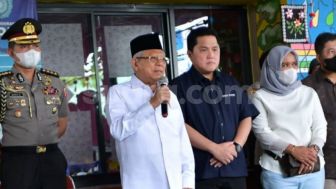 Wapres Ma'ruf Amin Datangi Korban Kebakaran Pertamina Plumpang: Sekarang Kena Lagi Ya? Enggak Kapok?