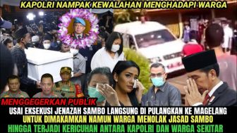 CEK FAKTA: Warga Tolak Mayat Ferdy Sambo, Hadang Mobil Jenazah Sampai Kapolri Kewalahan