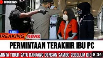 CEK FAKTA: Sebelum Eksekusi Hukuman Mati Ferdy Sambo, Putri Chandrawati Minta Tidur Sekamar